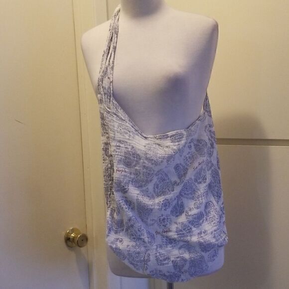Free People Sleeveless Blouse, Prpl/Blue/Silver, S - Picture 6 of 6